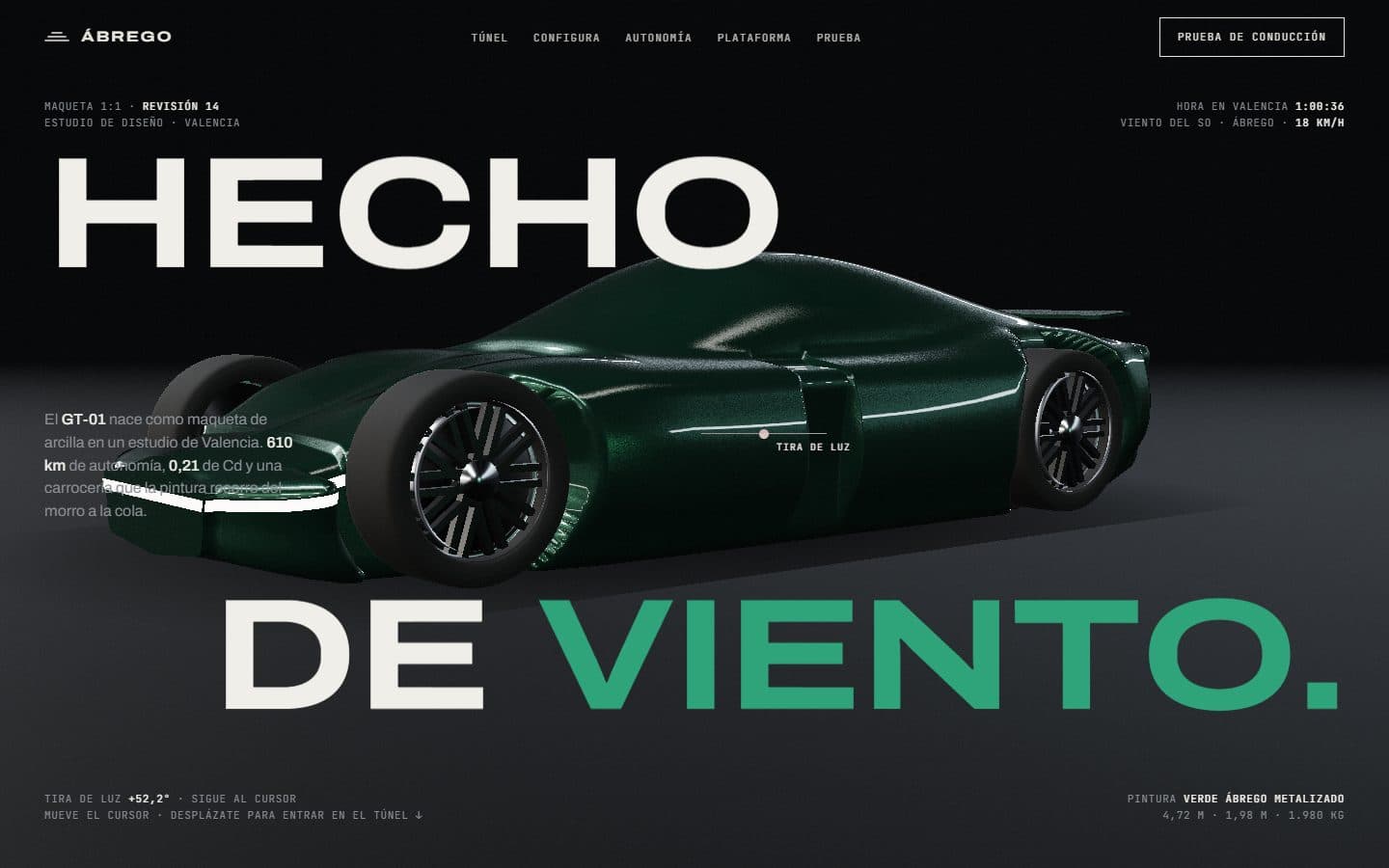 Lo que generó la IA con el prompt Completo de Boreal GT-01 · gran turismo eléctrico hecho de viento