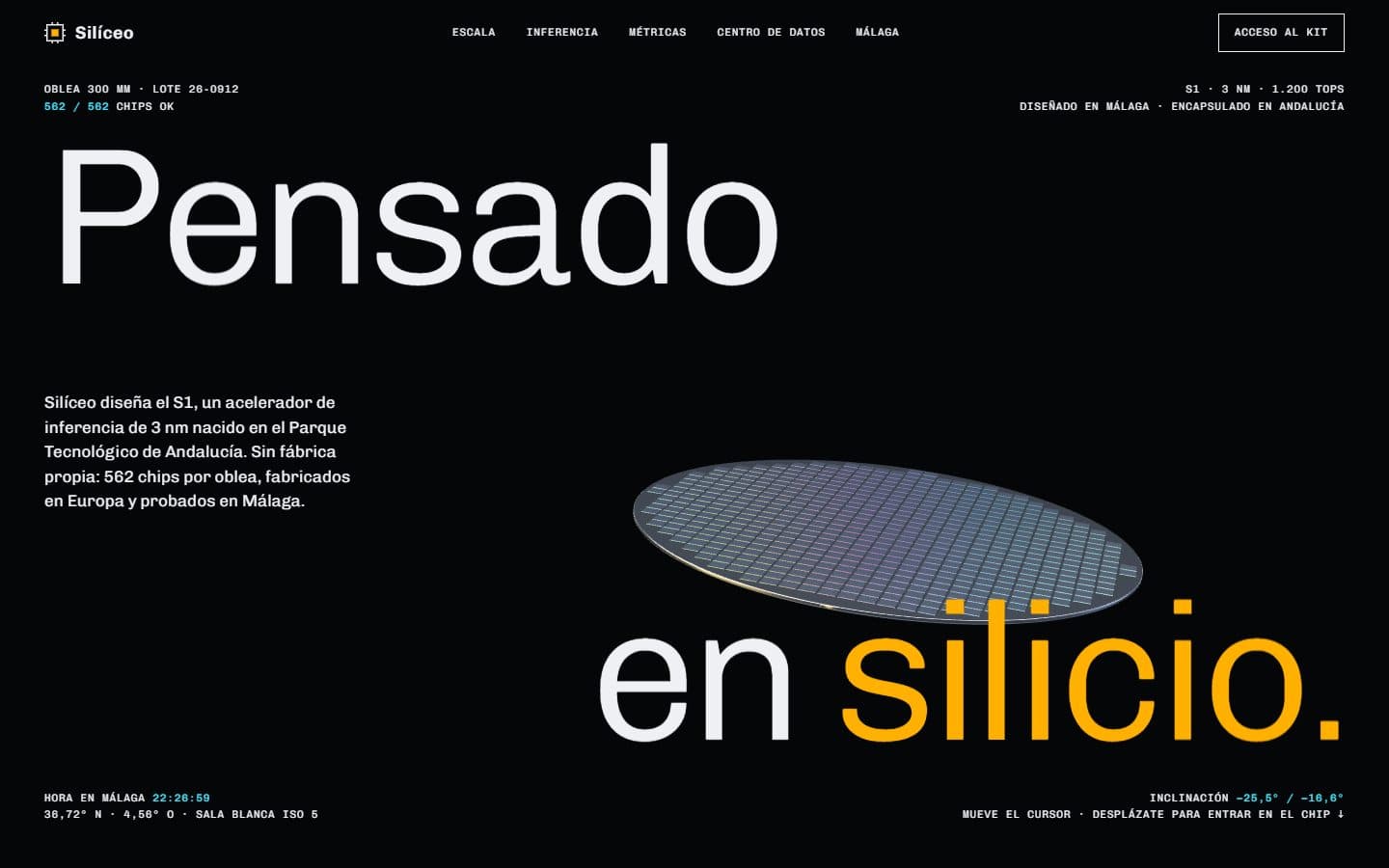 Lo que generó la IA con el prompt Lite de Silíceo · chips de inferencia de 3 nm